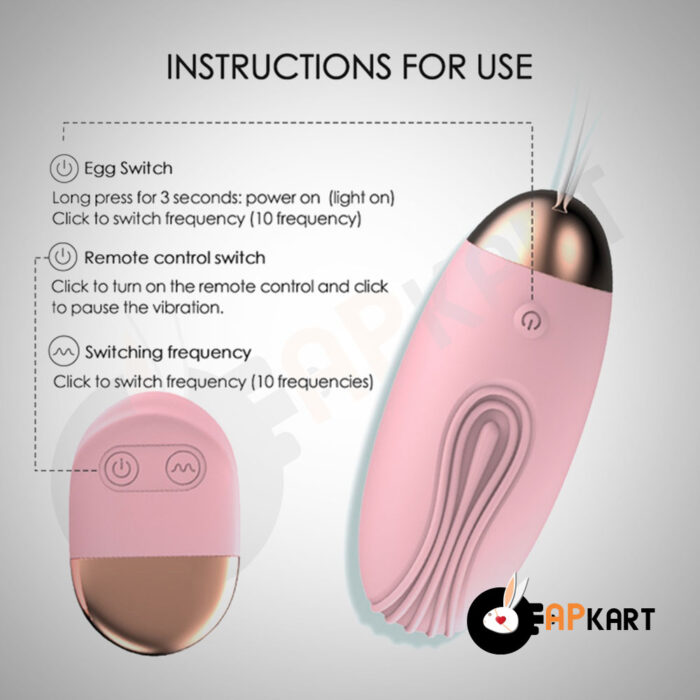 10 Speed Wireless Remote Control Bullet Egg Vibrator - Adults Product Kart - Image 8