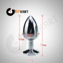 Anal Beads Crystal Jewelry Steel Butt Plug - Adults Product Kart