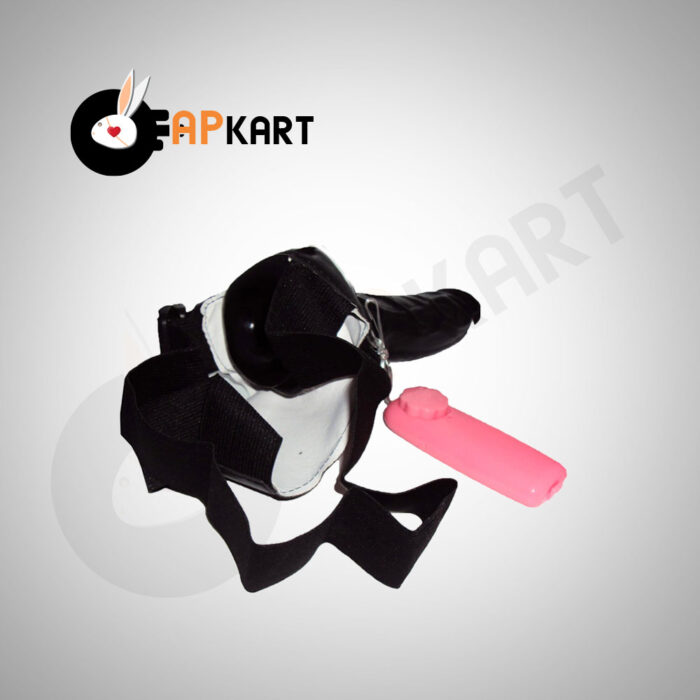 Black StrapOn Dildo With Vibrator Men's Sex Toy - Adults Product Kart - Image 3