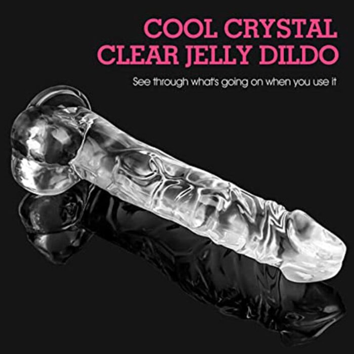 Crystal Clear Jelly Dildo Women Sex Toy - Adults Product Kart - Image 3