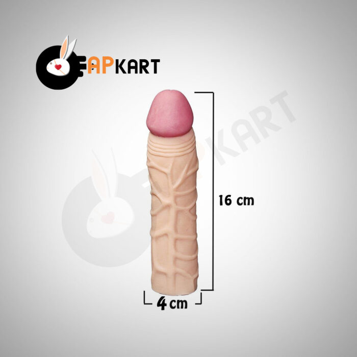 Reusable Penis Sleeve Extender Cock Enlarger Silicone Extension Condom Male Sex Toys - Adults Product Kart - Image 4
