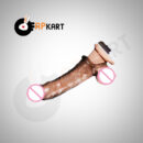 Grey Colour Flexible Soft Penis Sleeve With Cock Ring Men's Sex Toy - Adults Product Kart