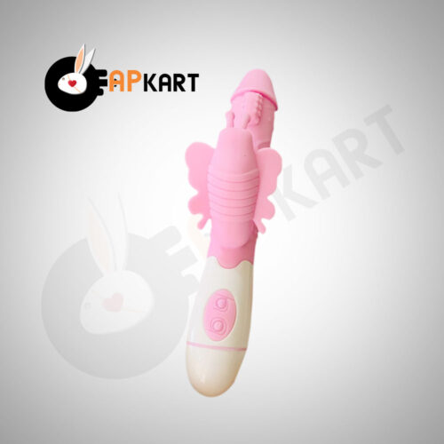 Silicone Dildo Butterfly Vibrator Massager Sex Toy  - Adults Product Kart