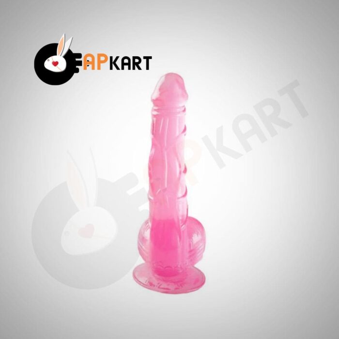 Transparent Pink Jelly Dildo Women Sex Toy - Adults Product Kart - Image 3