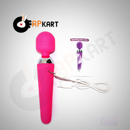 Rechargeable Wand Massager With 10 Vibration Modes - Adults Product Kart