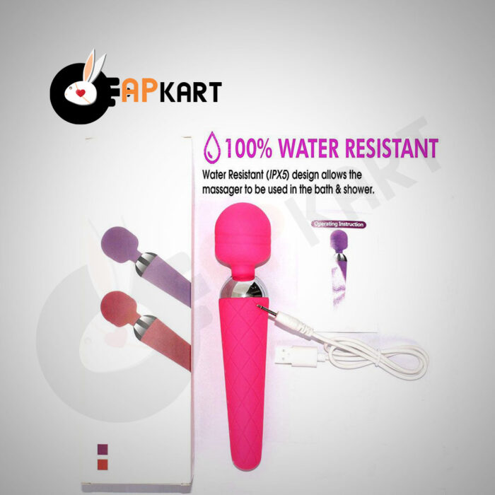 Rechargeable Wand Massager With 10 Vibration Modes - Adults Product Kart - Image 4