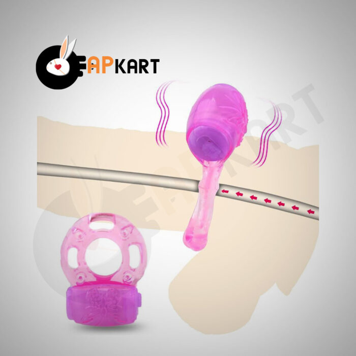 Silicone Delay Vibrating Cock Ring Men's Sex Toy - Adults Product Kart - Image 5