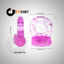 Silicone Delay Vibrating Cock Ring Men's Sex Toy - Adults Product Kart