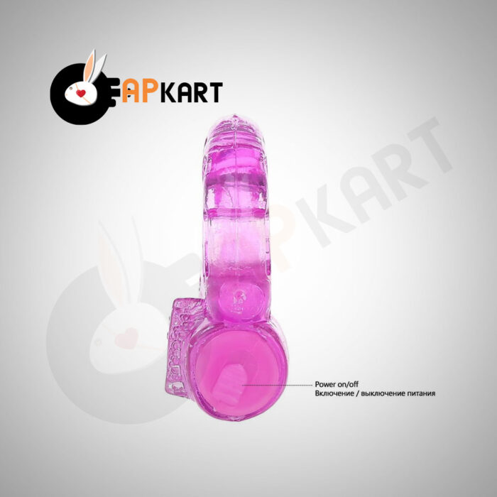 Silicone Delay Vibrating Cock Ring Men's Sex Toy - Adults Product Kart - Image 2