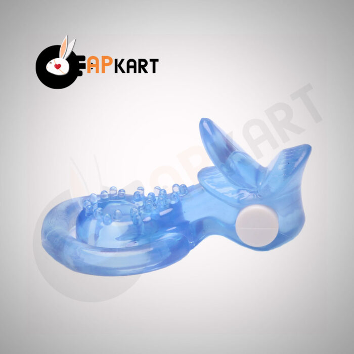 TOTO Double Vibrating Penis Ring with extra Tongue Men and Women Sex Toys - Adults Product Kart