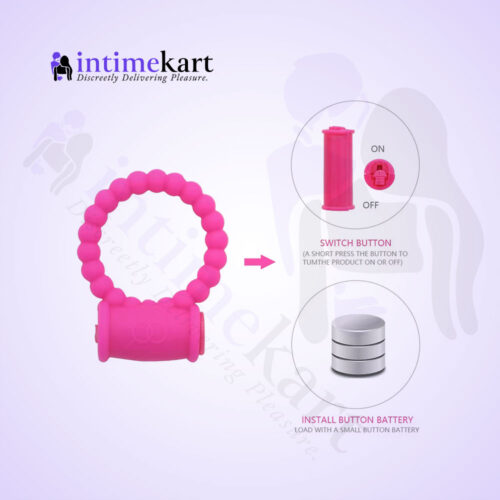 Lovely vibrating cock ring – sex toy for men in India