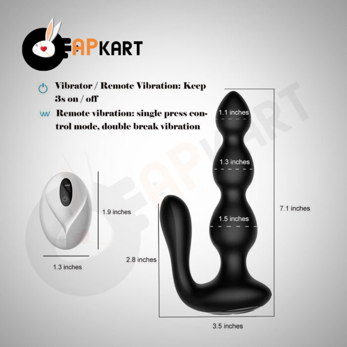 Tower Anal Vibrator Butt Plug Prostate Wireless Massager - Adults Product Kart - Image 7