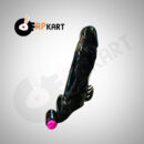 Male Shark Blak Penis Extender Vibrator Soft Reusable Condom Sleeve - Adults Product Kart