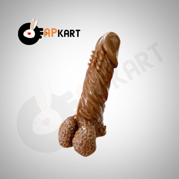Silicone Thick Chocolate Penis Sleeve Male Sex Toy - Adults Product Kart - Image 2