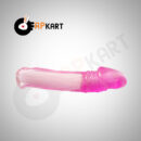 Reusable Pink Penis Sleeve Extender Cock Enlarger Silicone Extension Condom Male Sex Toys - Adults Product Kart
