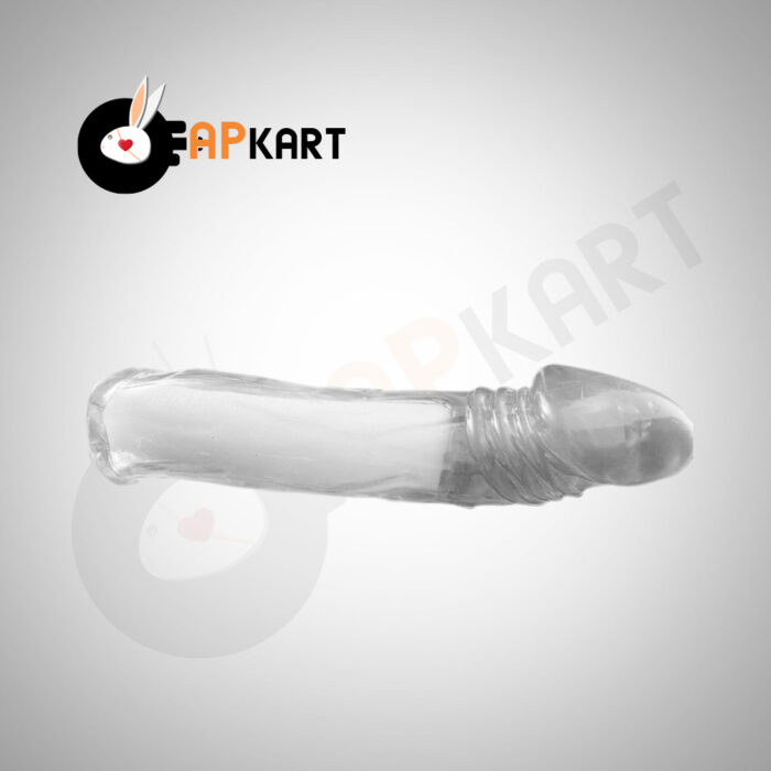 Reusable Transparent Penis Sleeve Extender Cock Enlarger Silicone Extension Condom Male Sex Toys - Adults Product Kart