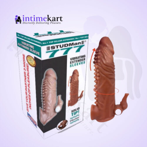 StudMan 777 vibrating extender sleeve – sex toy for men in India