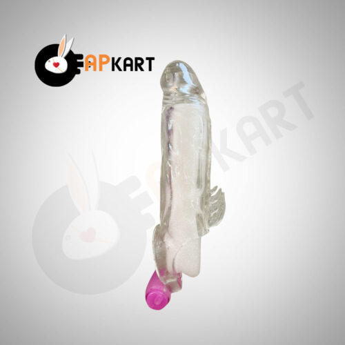 Male Shark Transparent Penis Extender Vibrator Soft Reusable Condom Sleeve - Adults Product Kart